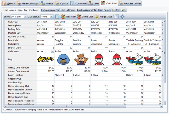 AdminClubSetupNamesLogos