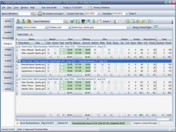 MainCheckinWithGroups