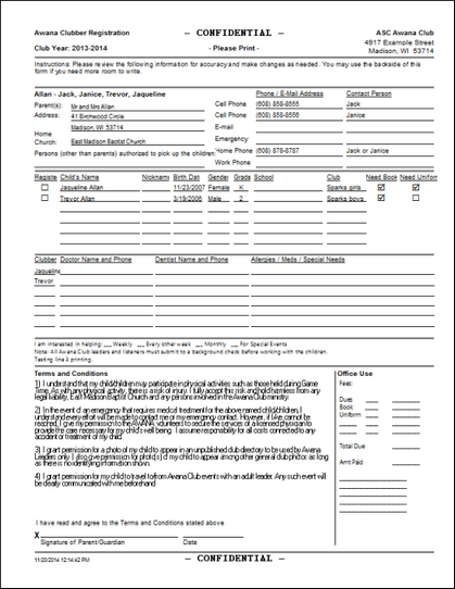 ReportRegFormClubberPreview